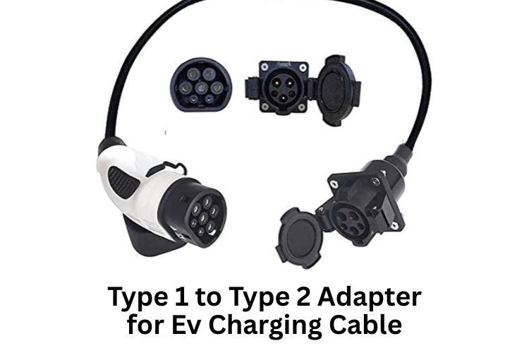 type 1 to type 2 adapter for ev charging cable