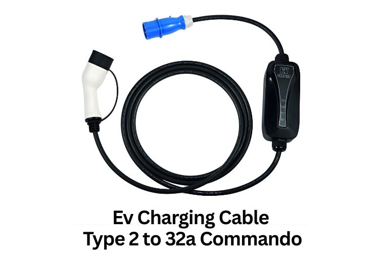 ev charging cable type 2 to 32a commando