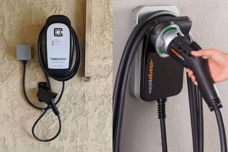 hardwired vs plug in ev charger