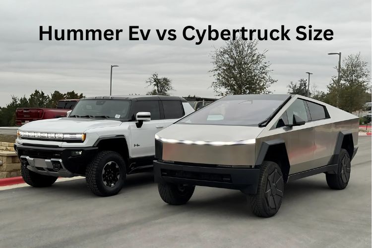 hummer ev vs cybertruck size