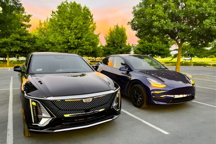 cadillac ev vs tesla