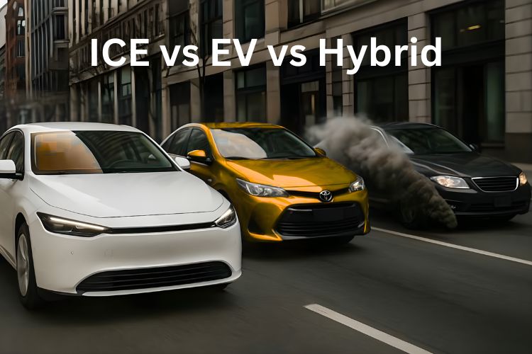 ice vs ev vs hybrid