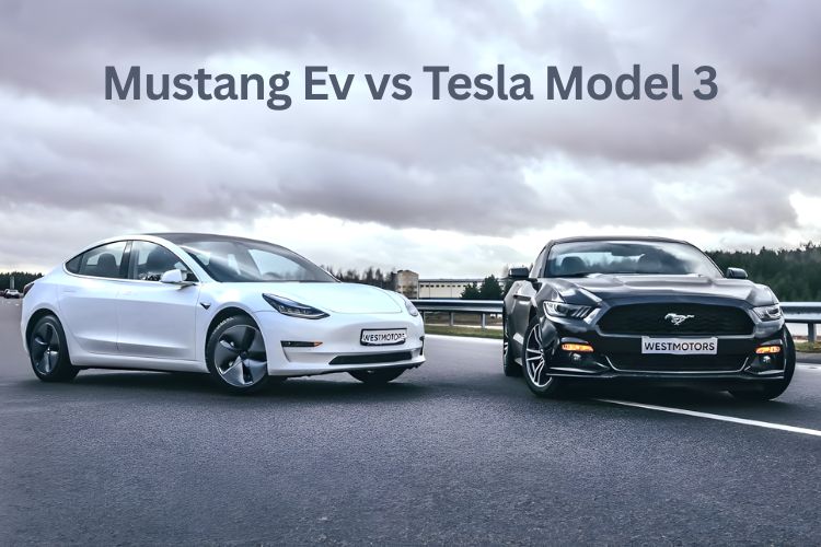 mustang ev vs tesla model 3